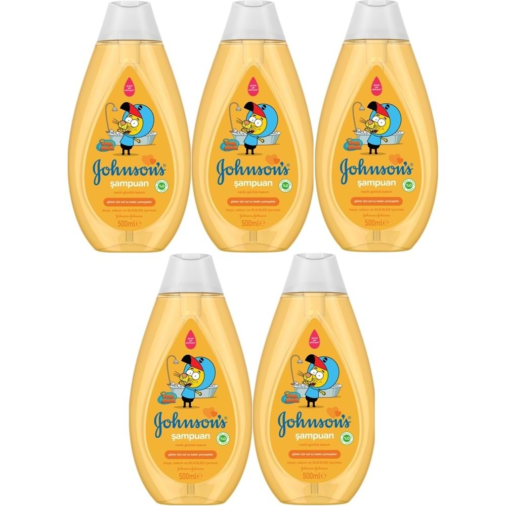 Johnsons Baby Bebek Şampuanı 500ML Kral Şakir Klasik (5 Li Set)