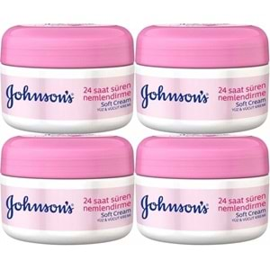 Johnsons Soft Nemlendirici Yüz ve Vücut Kremi 200ML (4 Lü Set)