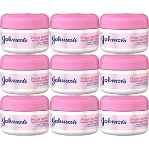 Johnsons Soft Nemlendirici Yüz ve Vücut Kremi 200ML (9 Lu Set)