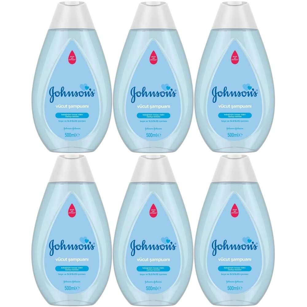 Johnsons Baby Vücut Şampuanı 500ML (6 Lı Set)