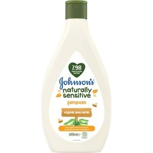 Johnsons Baby Şampuanı 395ML Natural Sensitive (Organik Aloe Veralı) (2 Li Set)