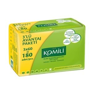 Komili Islak Havlu Mendil 60 Yaprak Klasik 24 Lü Set 1440 Yaprak