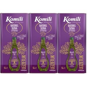 Komili Zeytinyağı 15LT Natural Ege Sızması (Teneke) (3PK*5LT)