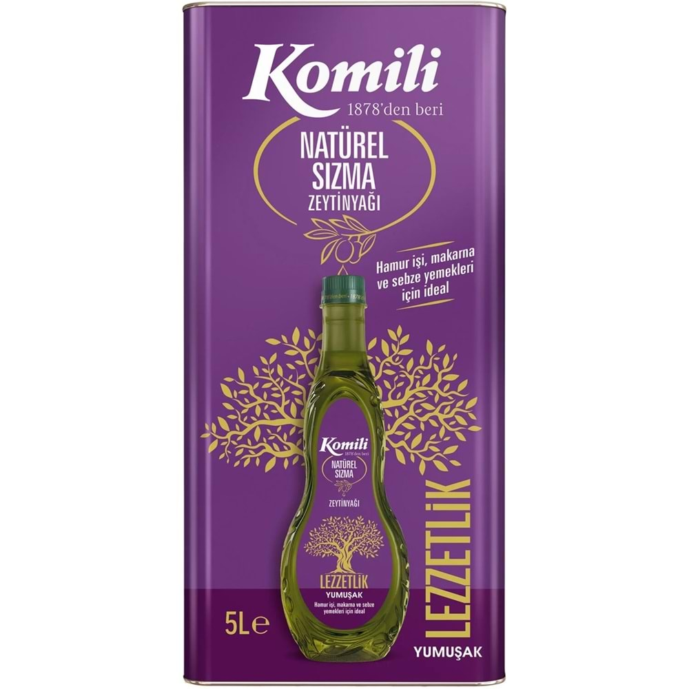 Komili Zeytinyağı 10LT Natural Ege Sızması / Riviera (Teneke) (2PK*5LT)