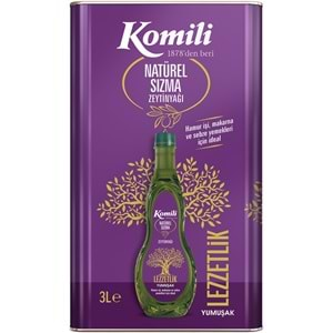 Komili Zeytinyağı 9LT Natural Ege Sızması (Teneke) (3PK*3LT)