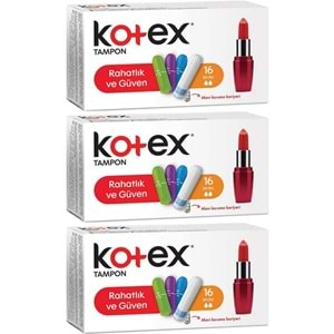 Kotex Tampon Mini 48 Li Set (3PK*16)