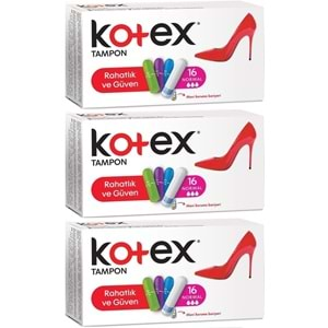 Kotex Tampon Normal 48 Li Set (3PK*16)