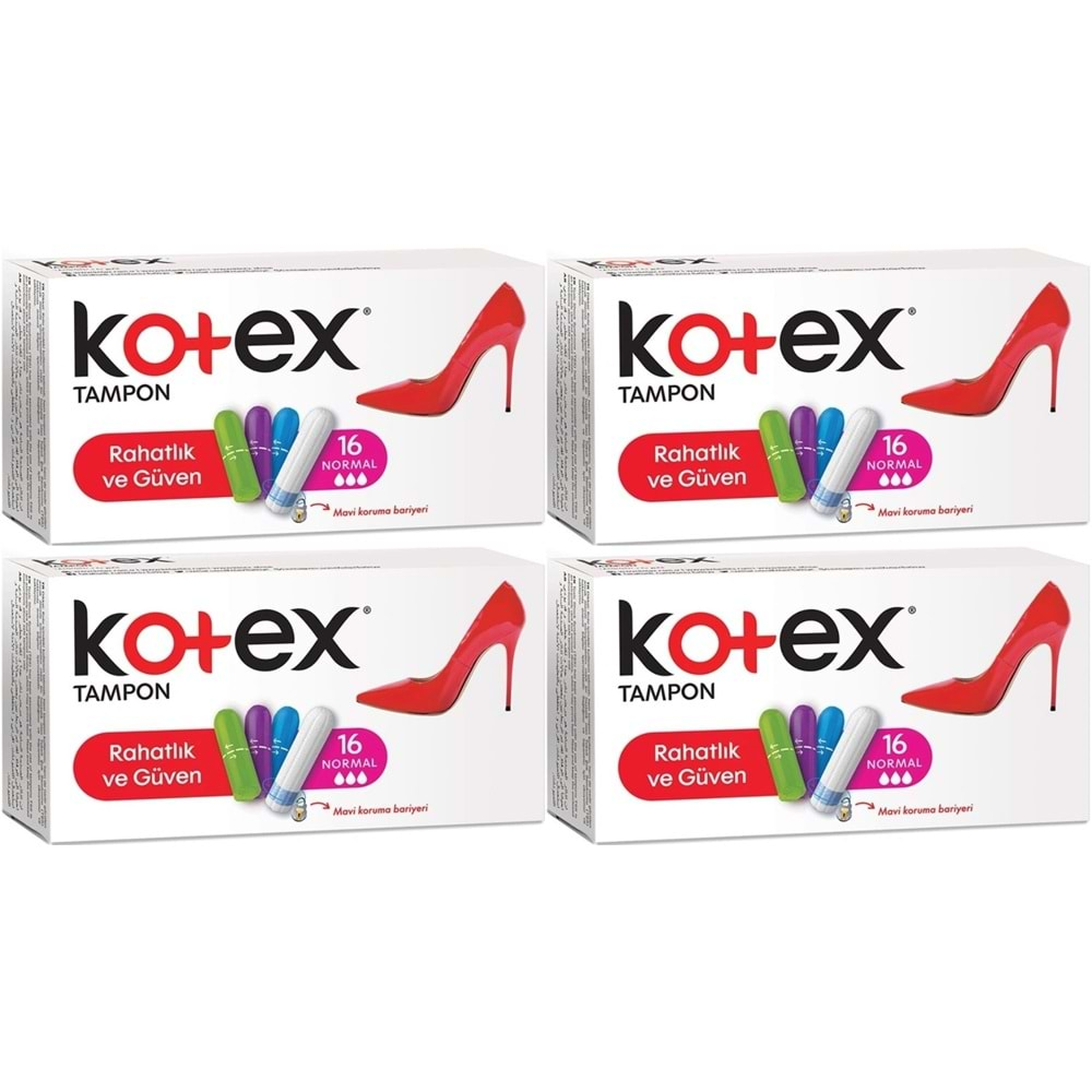 Kotex Tampon Normal 64 Lü Set (4PK*16)