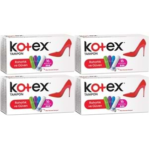 Kotex Tampon Normal 64 Lü Set (4PK*16)