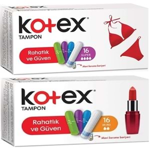 Kotex Tampon Süper - Mini 32 Li Karma Set (2PK*16)