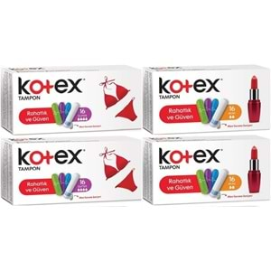 Kotex Tampon Süper - Mini 64 Lü Karma Set (4PK*16)