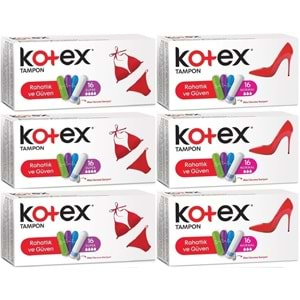 Kotex Tampon Süper - Normal 96 Lı Karma Set (6PK*16)