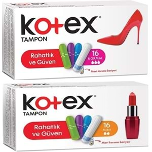 Kotex Tampon Normal - Mini 32 Li Karma Set (2PK*16)