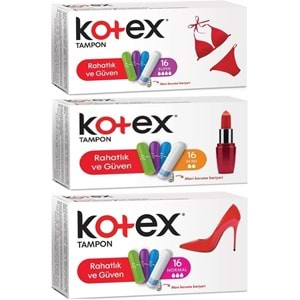 Kotex Tampon Süper - Mini - Normal 48 Li Karma Set (3PK*16)