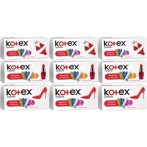 Kotex Tampon Süper - Mini - Normal 144 Lü Karma Set (9PK*16)