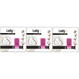 Ladyfit Pamuk Ped Uzun 3 Lü Set (İç Adet 21) (3PK*7)