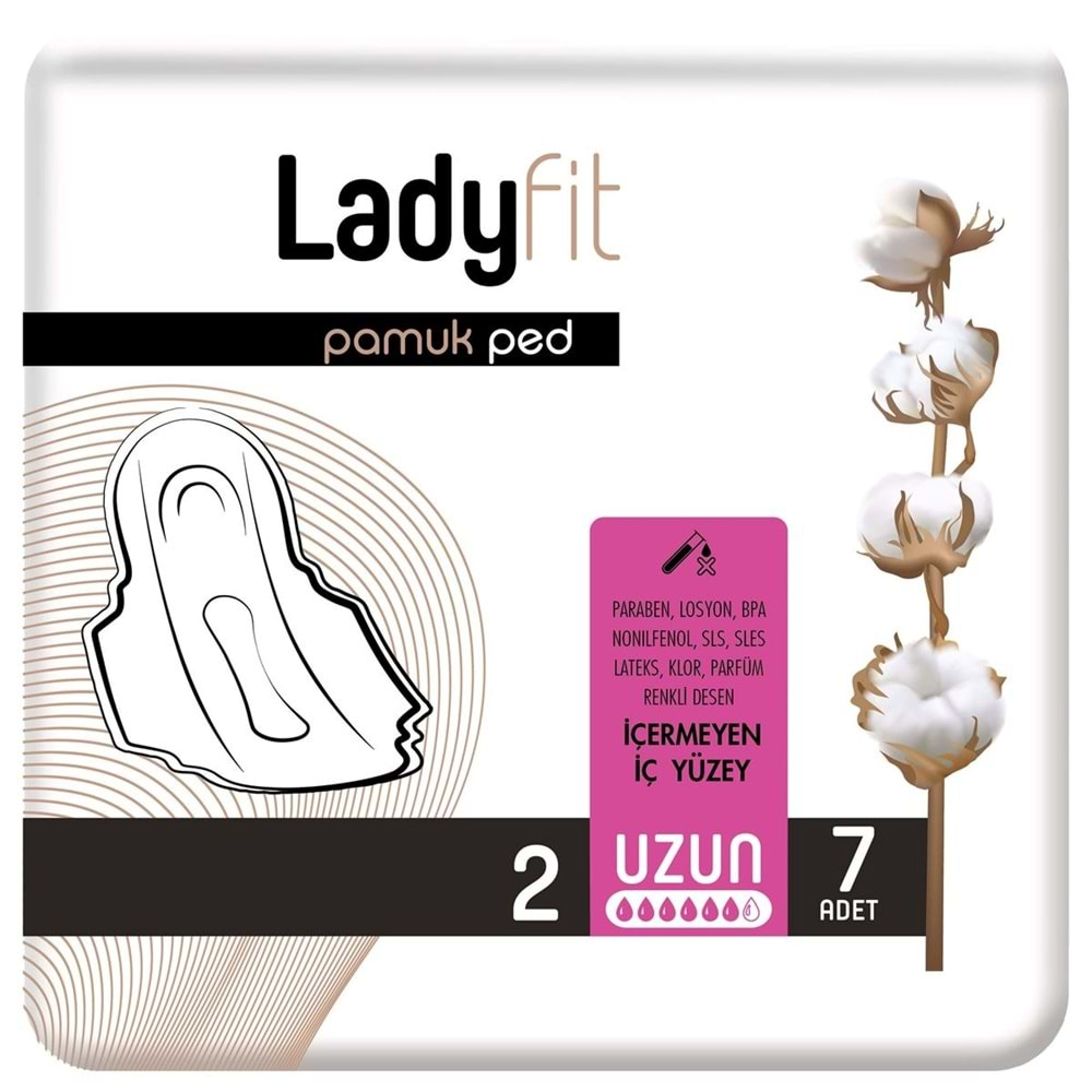 Ladyfit Pamuk Ped Uzun 9Lu Set (İç Adet 63) (9PK*7)