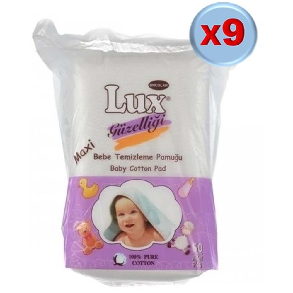 Lüx Bebek Temizleme Pamuğu 540 Adet (9Pk*60)