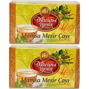 Manisa Mesir Macunu Çayı Orjinal 20 Li Pk 40Gr (20 Adetx2GR) Süzen Poşet Bardak (2 Li Set)