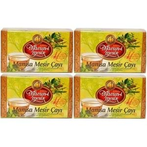 Manisa Mesir Macunu Çayı Orjinal 20 Li Pk 40Gr (20 Adetx2GR) Süzen Poşet Bardak (4 Lü Set)