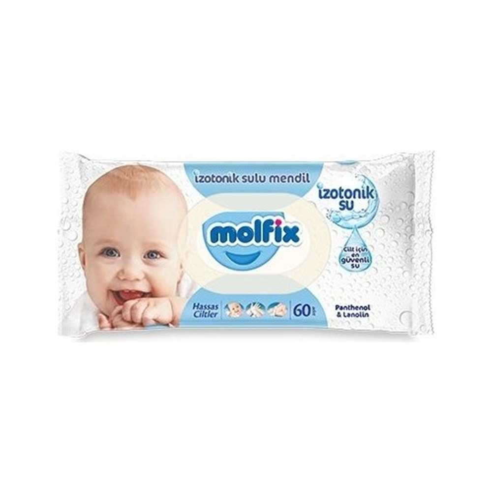 Molfix Islak Havlu Mendil İzotonik Hassas Ciltler 3 Lü Set 60 Yaprak Plastik Kapaklı