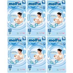 Molfix Bebek Bezi Ekonomik Beden:0 (0-3KG) Prematüre 180 Adet