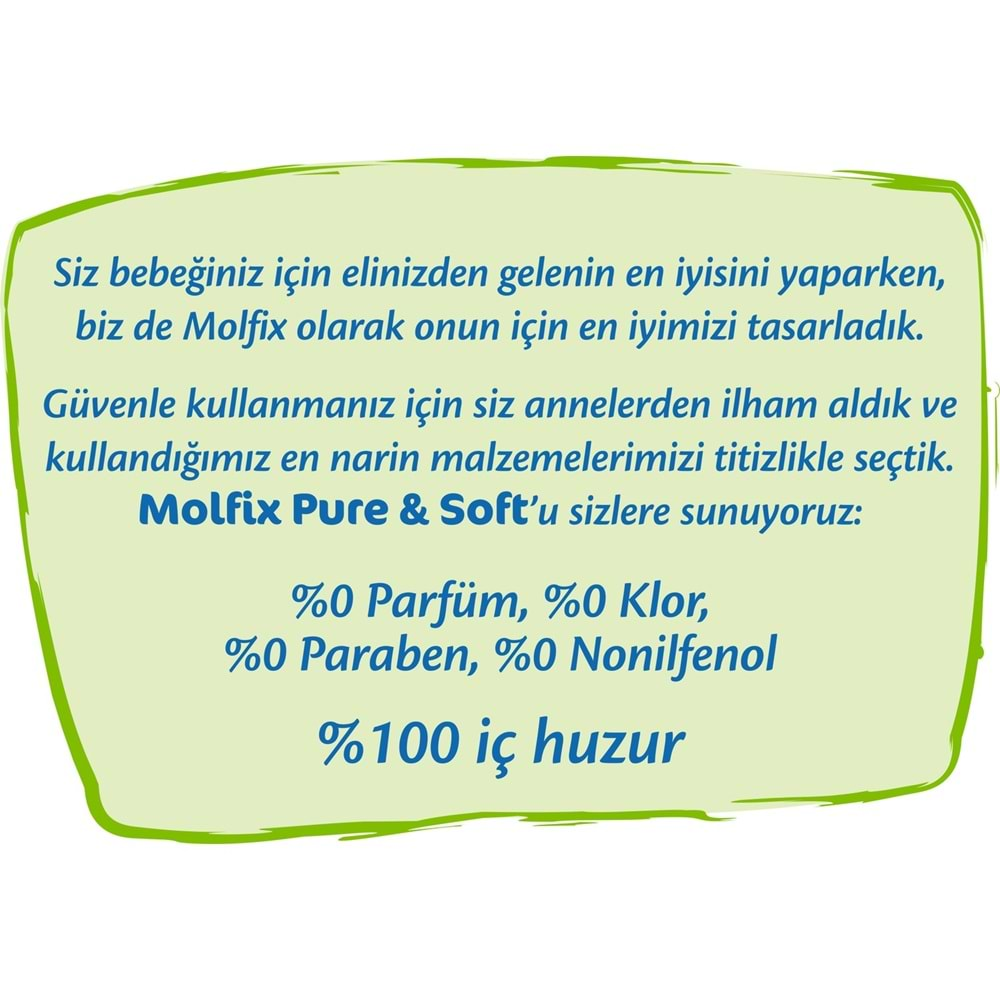 Molfix Pure&Soft Bebek Bezi Beden:5 (11-18Kg) Junior 396 Adet Ekstra Ultra Avantaj Pk