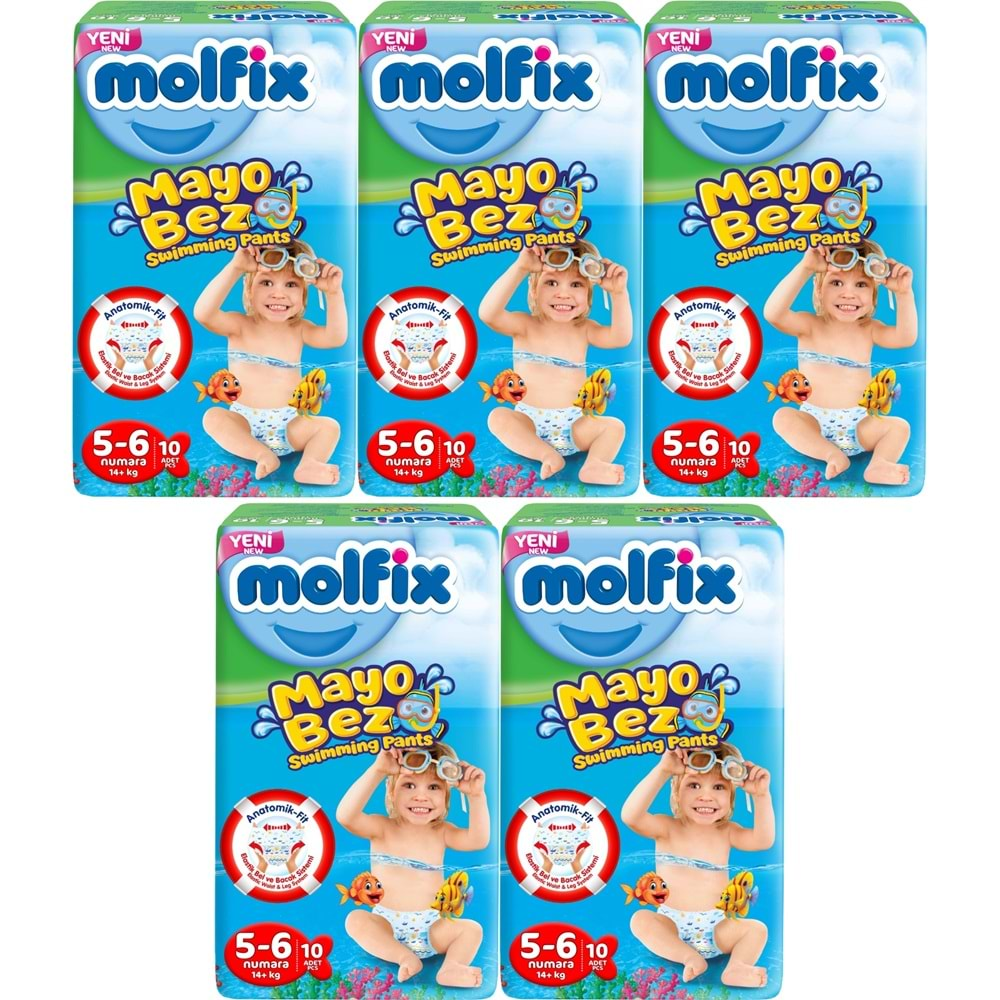 Molfix Swimming Pants (Mayo Bez) Beden:5-6 (14+Kg) 50 Adet