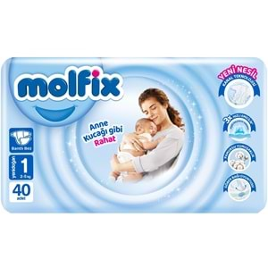 Molfix Bebek Bezi Beden:1 (2-5Kg) Yeni Doğan 120 Adet Jumbo Fırsat Pk