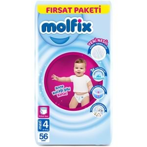 Molfix Külot Bebek Bezi Beden:4 (9-14KG) Maxi 112 Adet Ekonomik Fırsat Pk