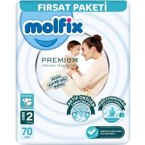 Molfix Premium Bebek Bezi Beden:2 (3-6KG) Mini 140 Adet Ekonomik Ultra Fırsat Pk