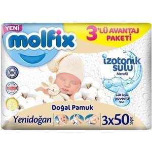 Molfix Premium Bebek Bezi Beden:2 (3-6KG) Mini 210 Adet Aylık Ultra Fırsat Pk + 6 Adet Islak Mendil