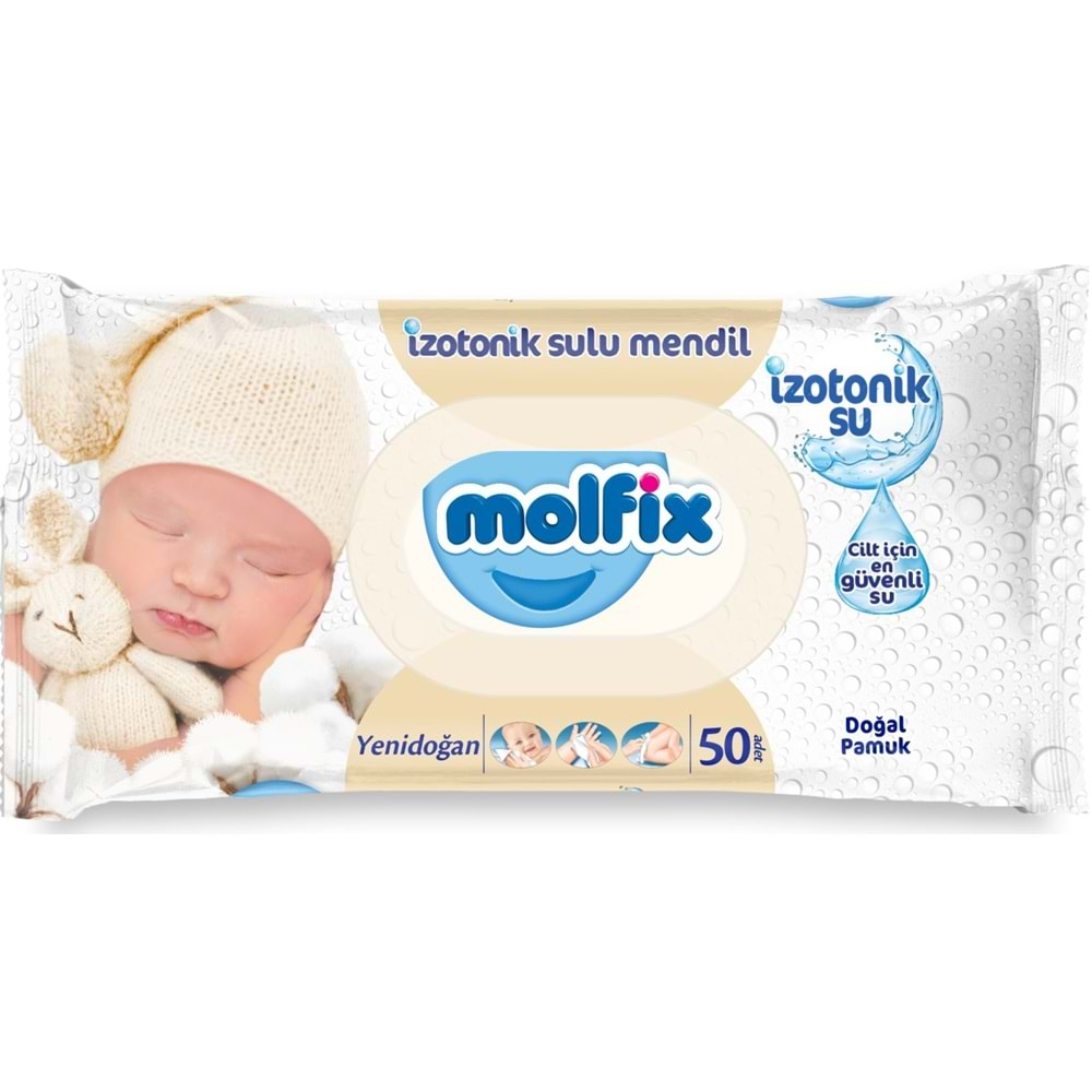 Molfix Premium Bebek Bezi Beden:2 (3-6KG) Mini 210 Adet Aylık Ultra Fırsat Pk + 6 Adet Islak Mendil