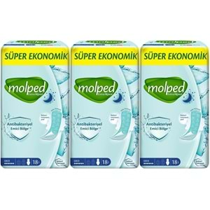 Molped Antibakteriyel Hijyenik Ped Gece 54 Adet Süper Ekonomik Pk (3PK*18)