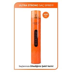 Morfose Saç Spreyi 400ML Ultra Sert (Turuncu) (3 Lü Set)