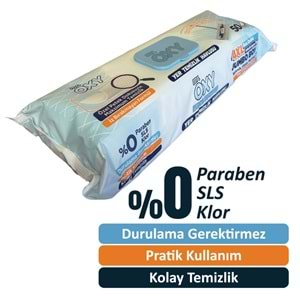 Mr. Oxy Yüzey Temizlik Havlusu Mop Uyumlu 50 Yaprak Plastik Kapaklı (12 Li Set) 400 Yprk