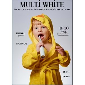 Multi White Diş Macunu 50ML Muz Aromalı Bol Vitaminli (0-10 Yaş) (3 Lü Set)