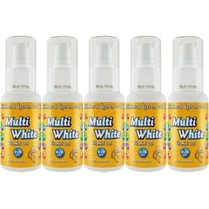 Multi White Diş Macunu 50ML Muz Aromalı Bol Vitaminli (0-10 Yaş) (5 Li Set)