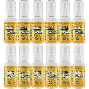 Multi White Diş Macunu 50ML Muz Aromalı Bol Vitaminli (0-10 Yaş) (12 Li Set)