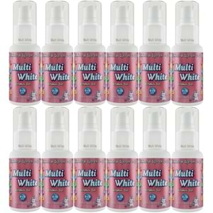 Multi White Diş Macunu 50ML Sakız Aromalı Bol Vitaminli (0-10 Yaş) (12 Li Set)