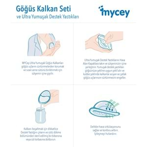 Mycey Ultra Yumuşak Göğüs Kalkanı Seti (5 Li Set)