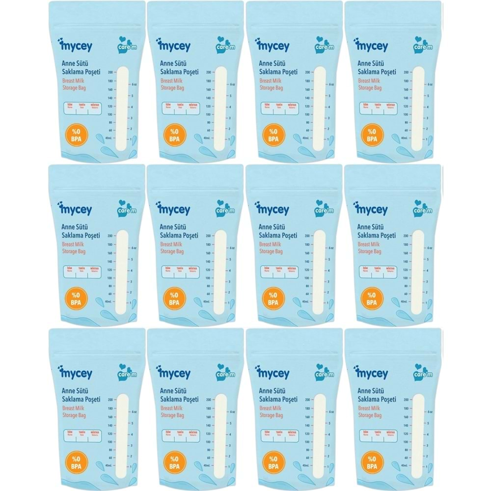 Mycey Anne Sütü / Süt Saklama Poşeti 25 Li Pk Tekli (12 Li Set)