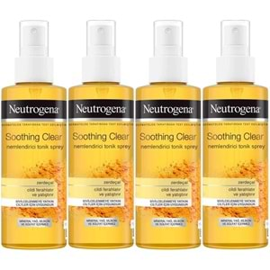 Neutrogena Soothing Clear Yüz Bakım Nemlendirici Tonik Spreyi 125ML (4 Lü Set)