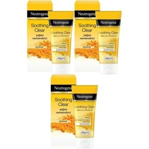 Neutrogena Soothing Clear Yağsız Nemlendirici 75ML (3 Lü Set)