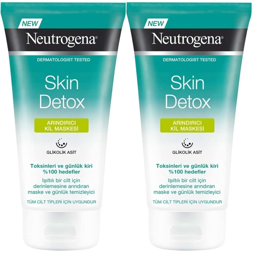 Neutrogena Skin Detox Arındırıcı Kil Maskesi 150ML (2 Li Set)