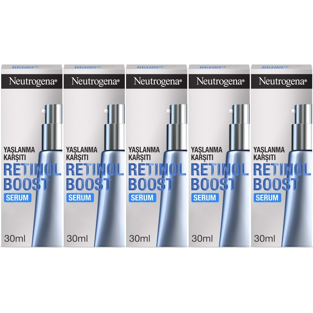 Neutrogena Retinol Boost Serum Antiaging 30ML (Yaşlanma Karşıtı Serum) (5 Li Set)