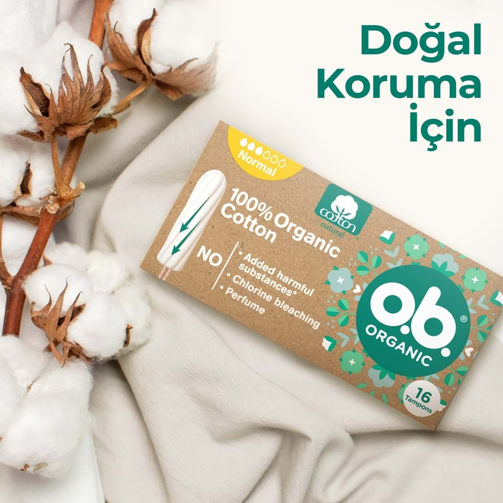 O.B Organic Normal Tampon 64 Lü Set (4PK*16)