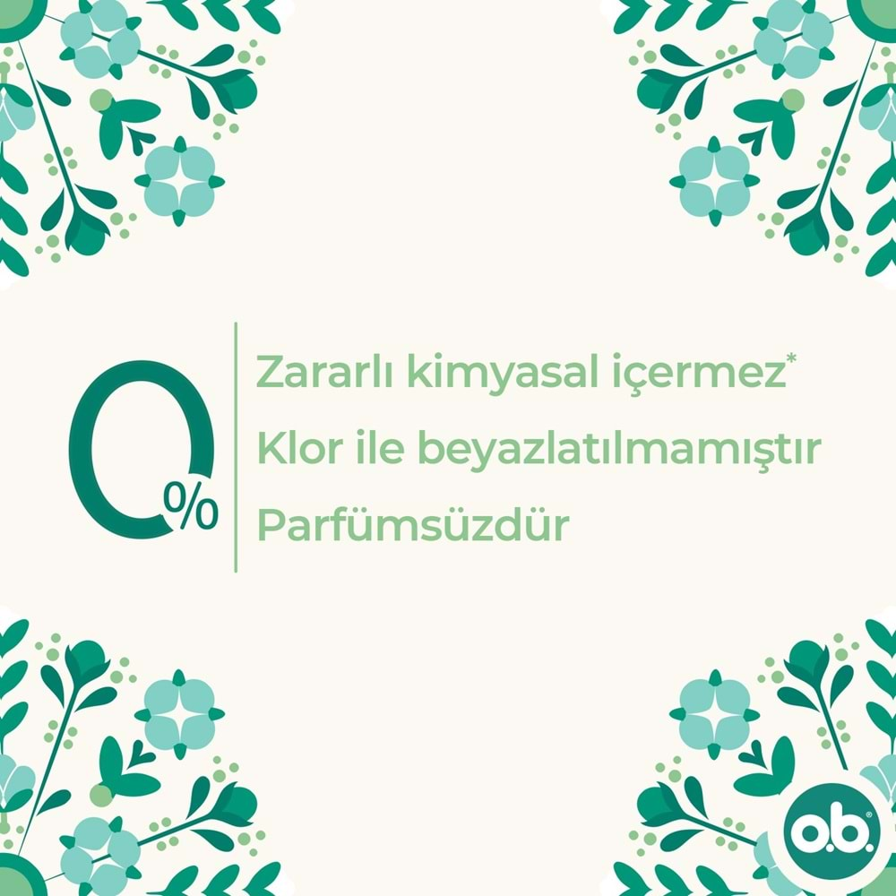 O.B Organic Normal Tampon 96 Lı Set (6PK*16)