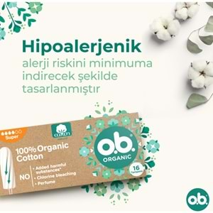 O.B Organic Süper Tampon 48 Li Set (3PK*16)