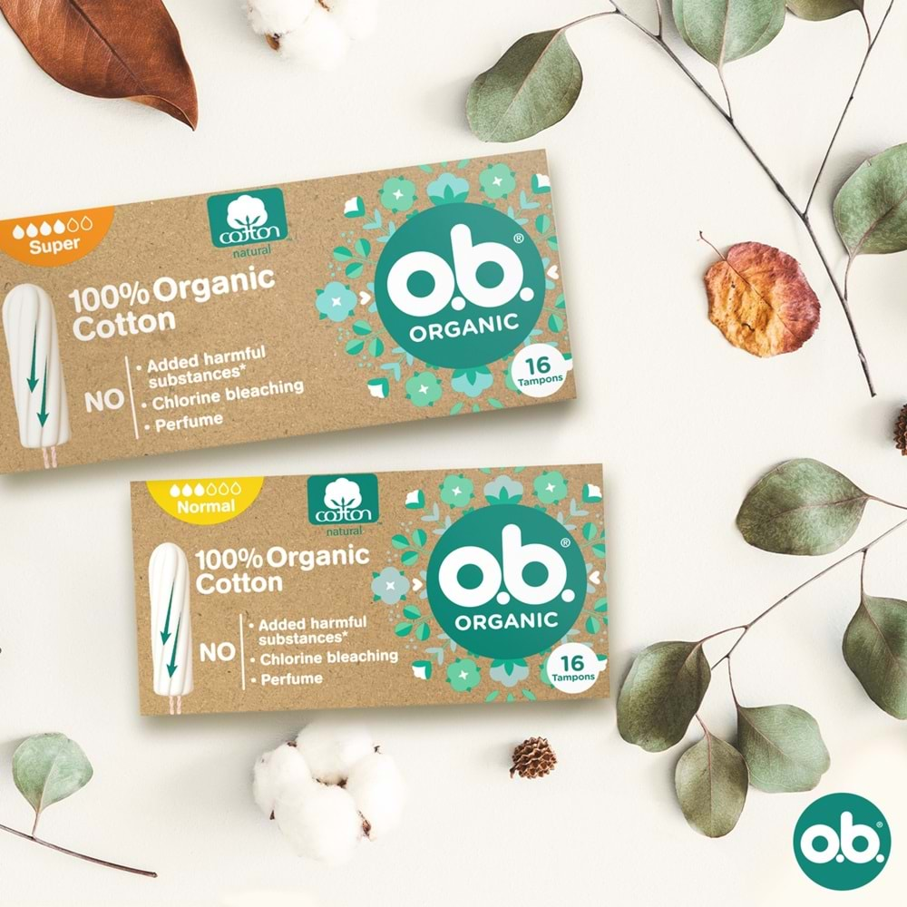 O.B Organic Süper Tampon 48 Li Set (3PK*16)